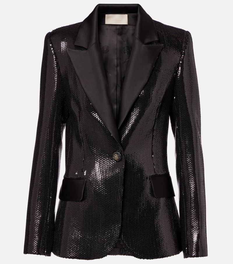 Sequined satin blazer 1