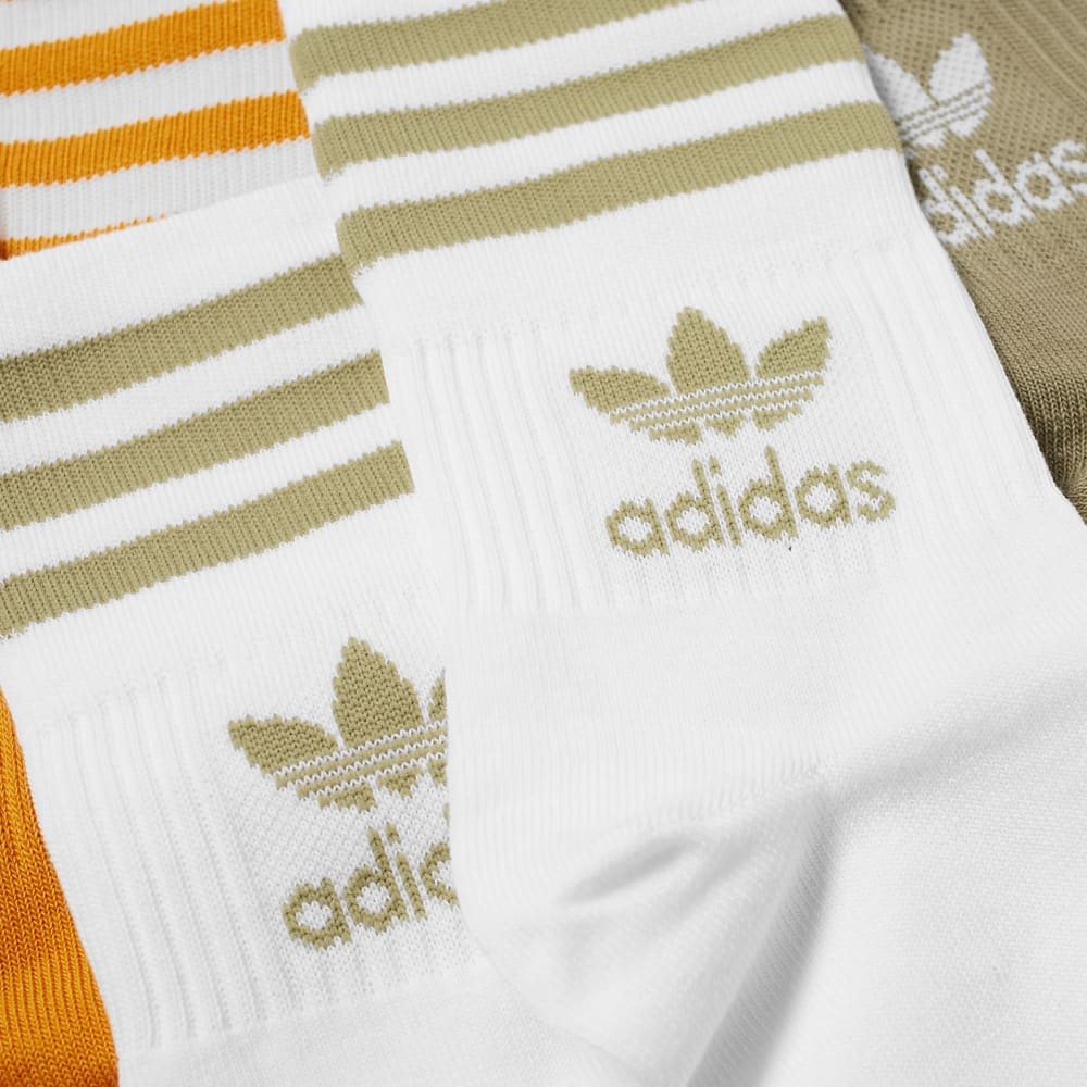 Adidas Solid Mid Cut Sock - 3 Pack - 2