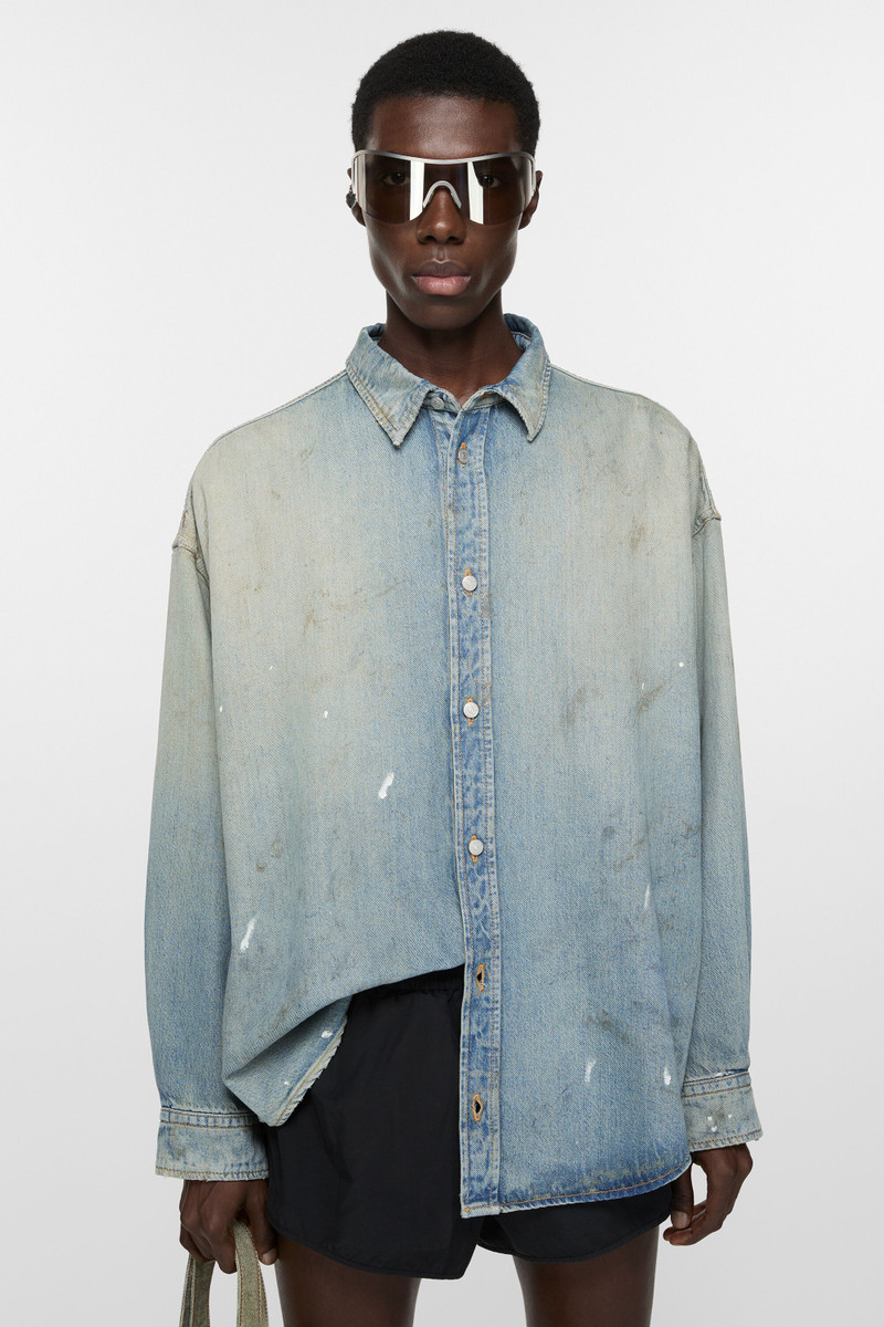 Acne Studios Denim button-up shirt - Light blue outlook