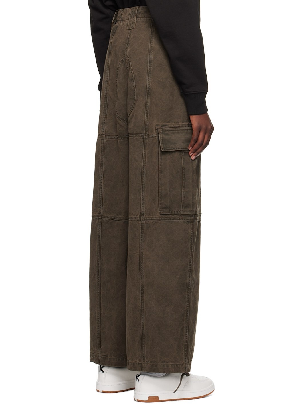 Gray Kenzo Paris Cargo Pants - 3