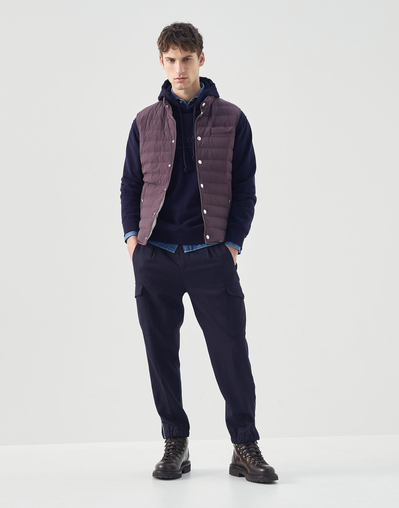 Bonded nylon lightweight down vest 5