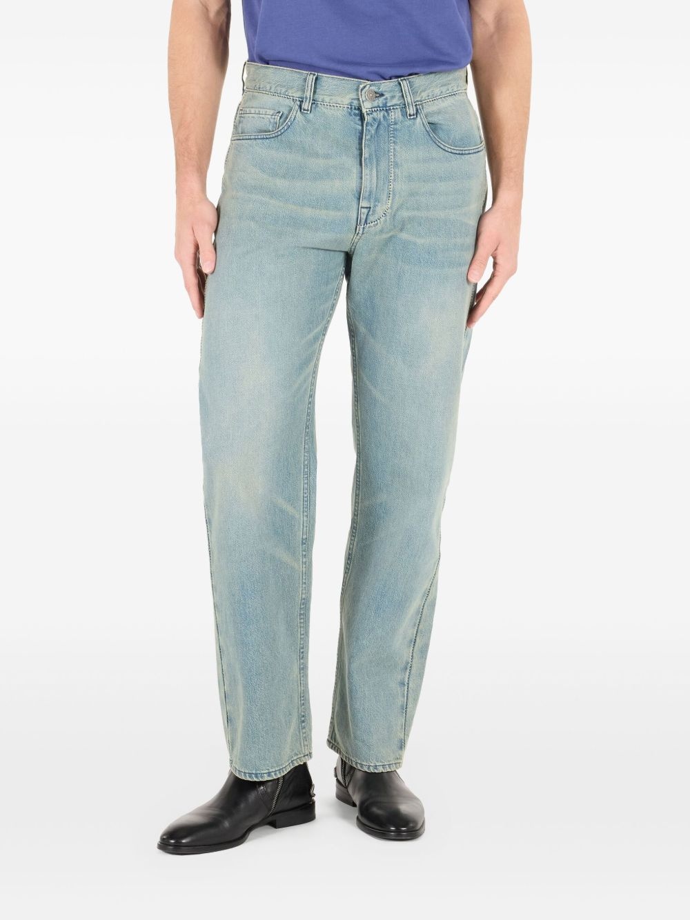 logo-embroidered jeans - 2