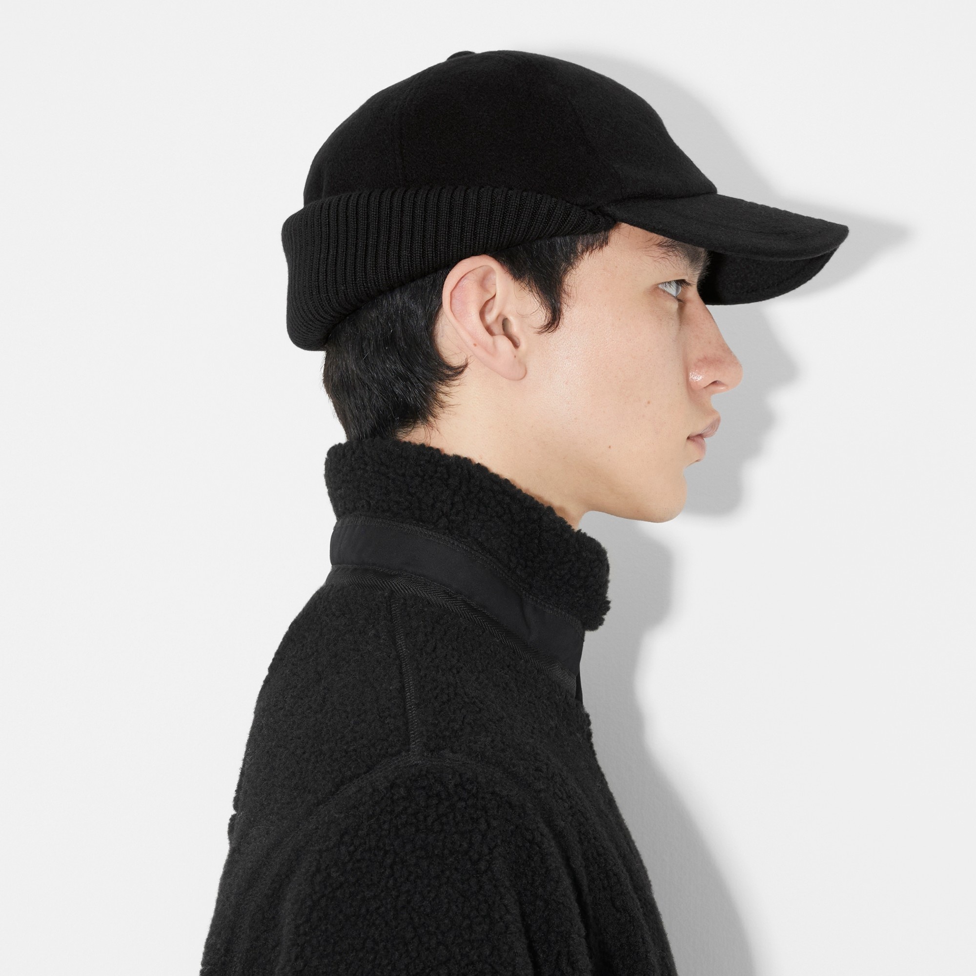Monogram Motif Reconstructed Cashmere Baseball Cap - 5