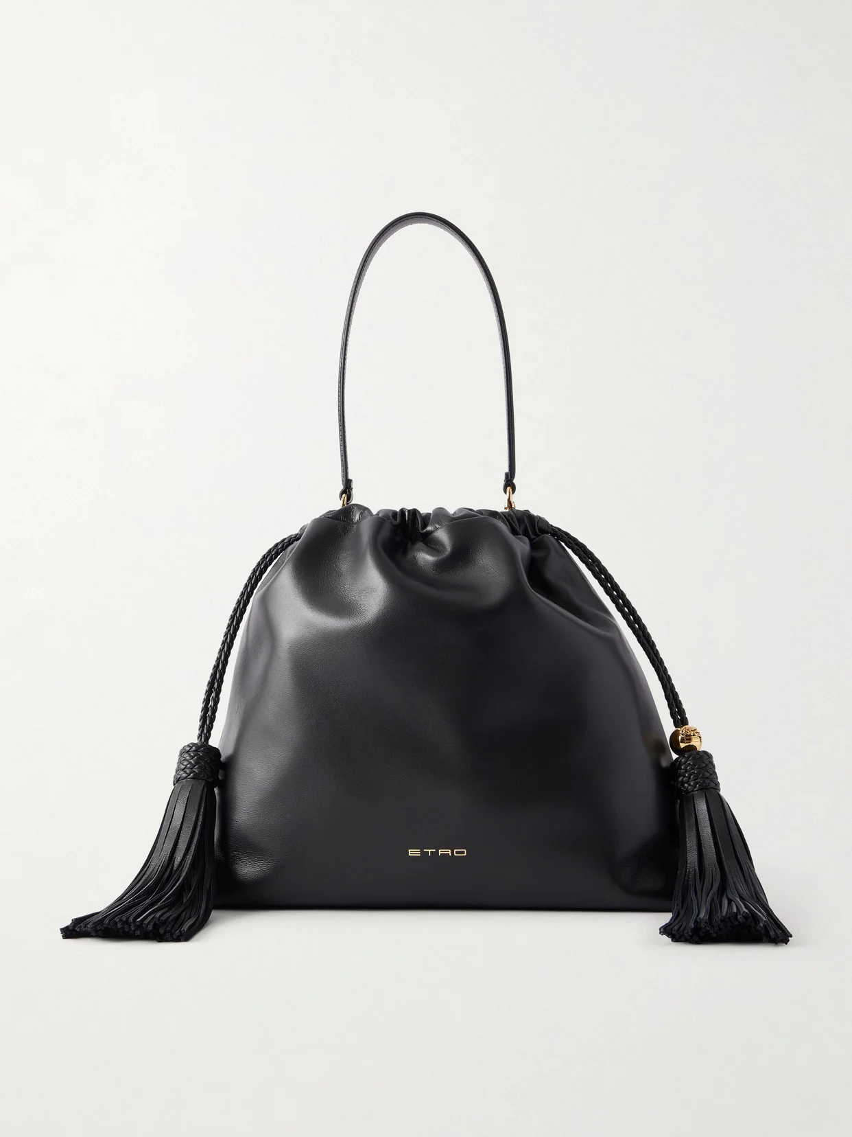 Kalispera Tasseled Leather Shoulder Bag - 1