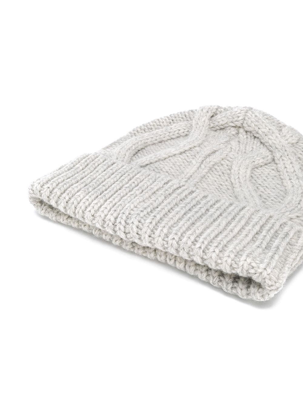 turn-up brim knitted beanie - 2