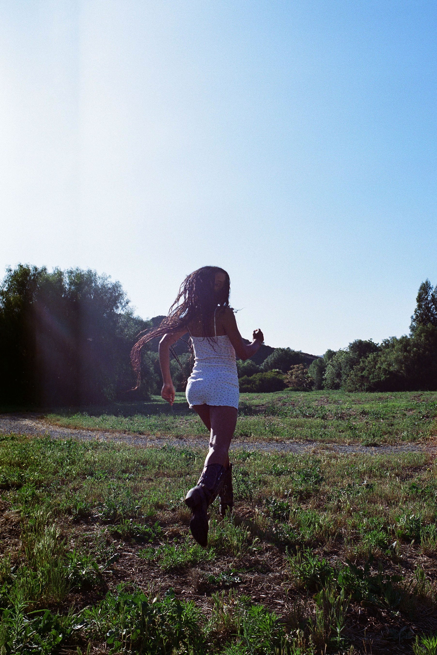 The Cami Slip Blue Fields - 6