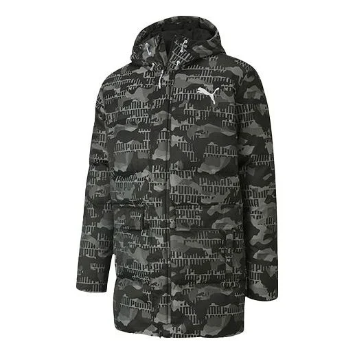 PUMA Camo Down Jacket 'Grey Black' 585502-02 - 1