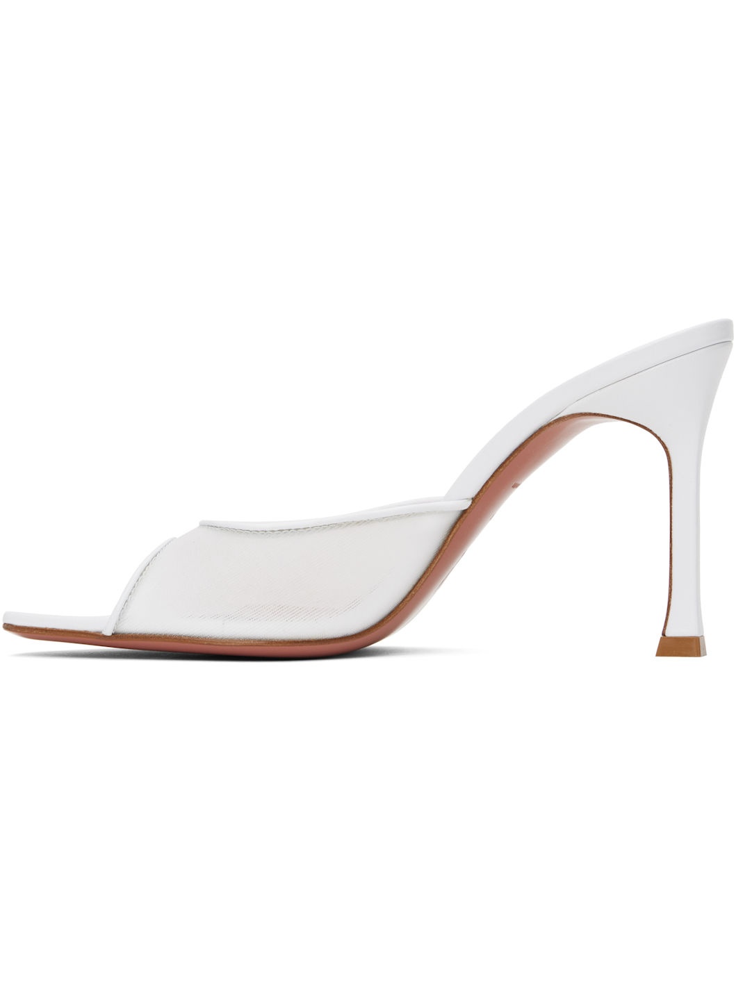 White Alexa Mesh Slipper 95 Heeled Sandals - 3