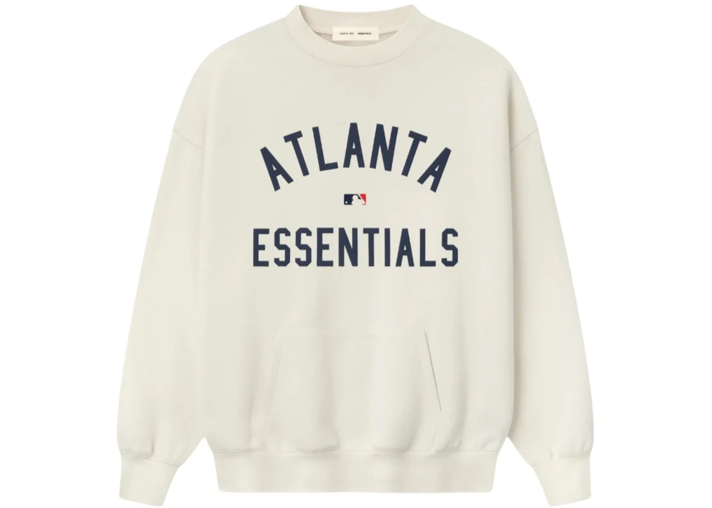 Fear of God Essentials Atlanta Braves Crewneck Cream White - 1