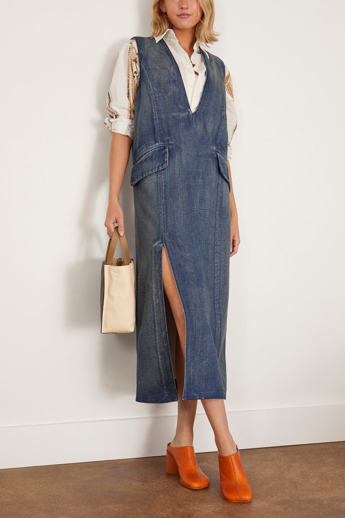 Maxi Dress in Denim Blue - 2