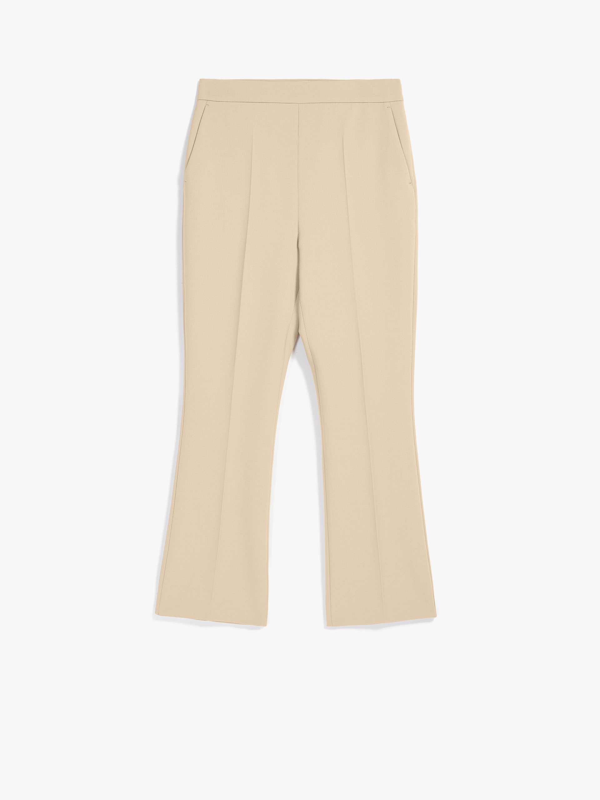 Stretch wool crêpe trousers - 1