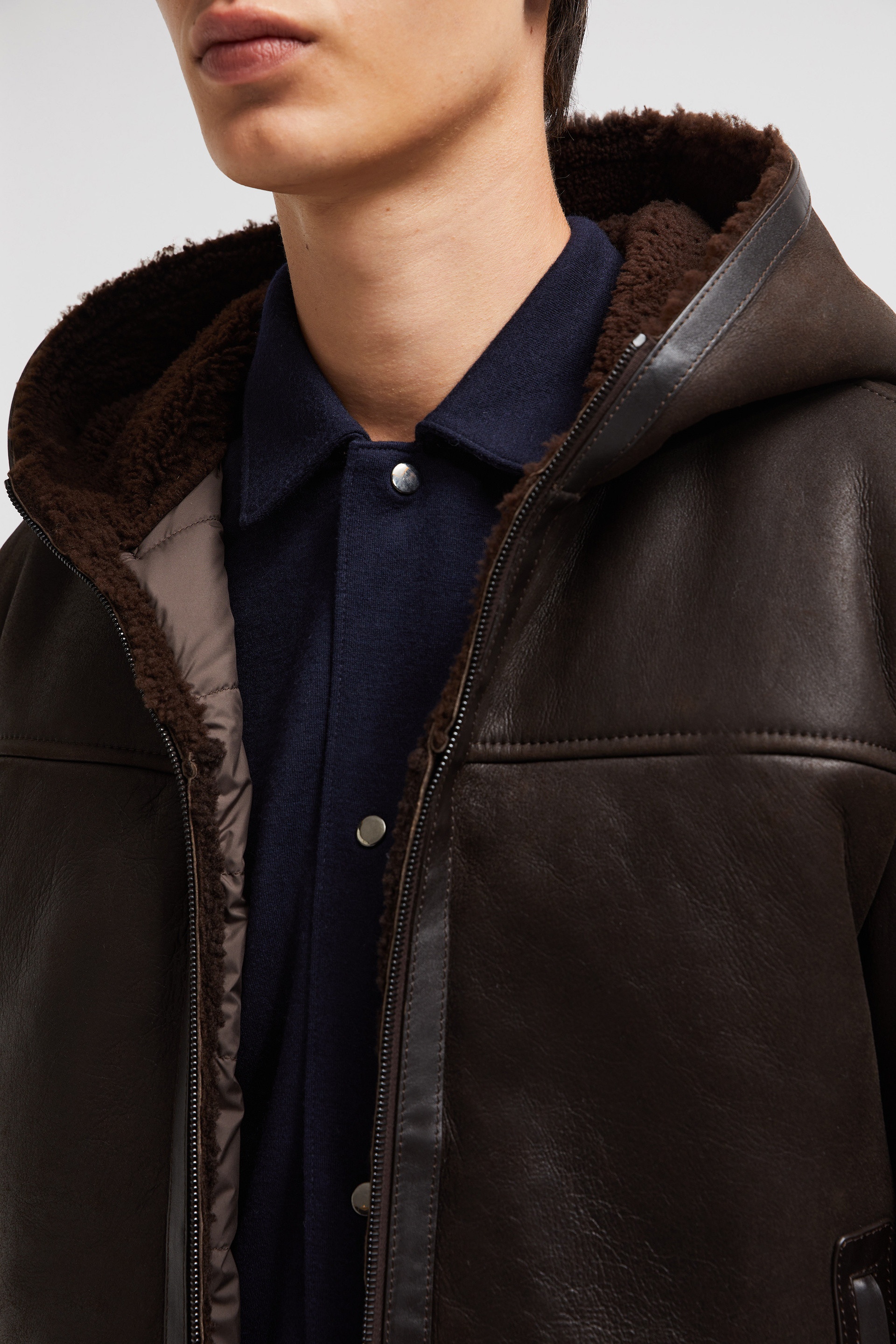 Charnassere Nappa Leather Down Jacket - 7