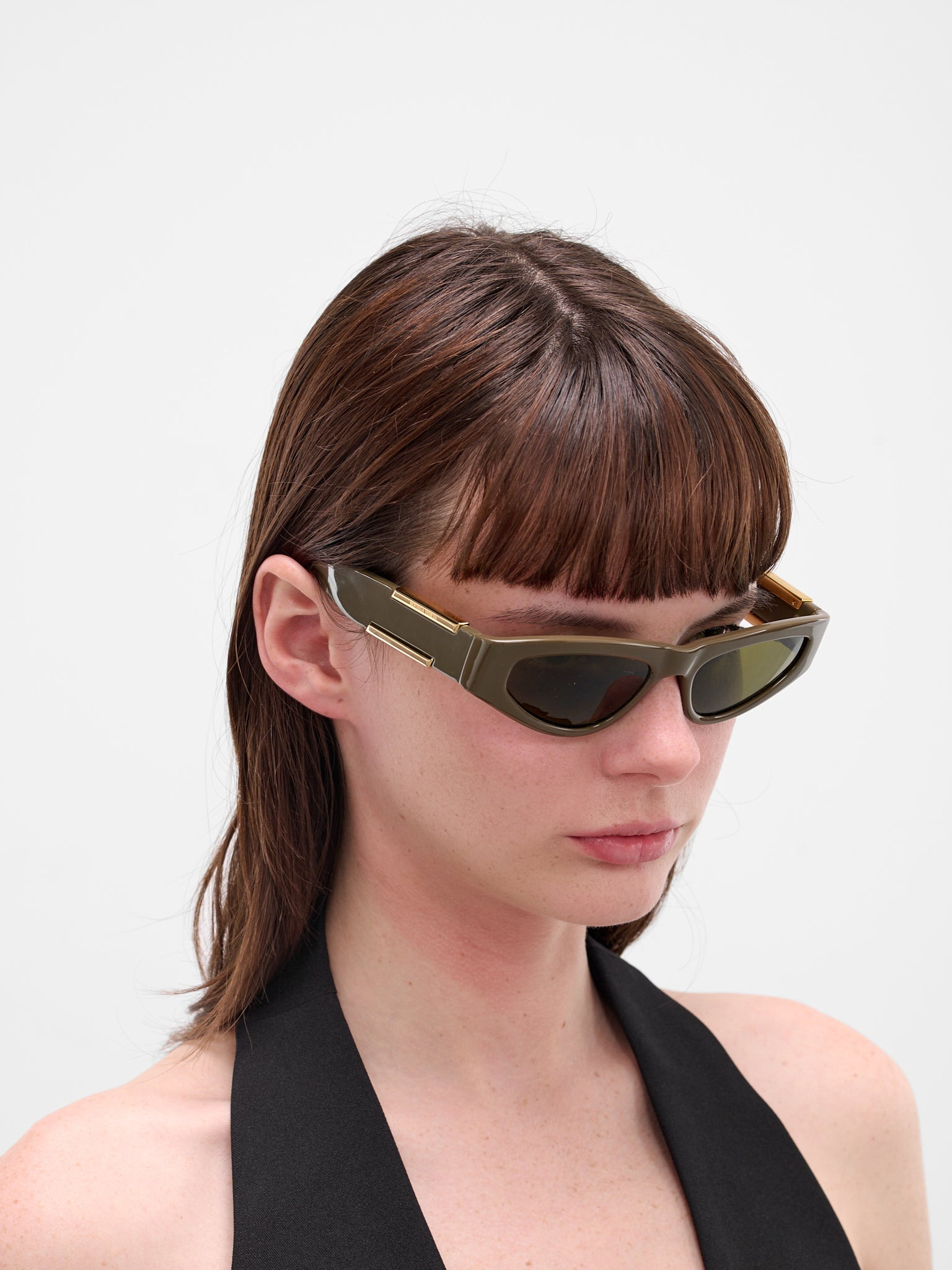 Brown Dash Cat Eye Sunglasses - 3
