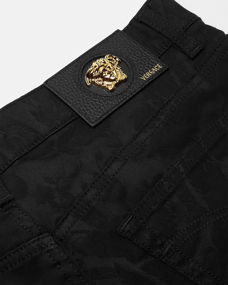 Barocco Jacquard Slim-Fit Jeans 4