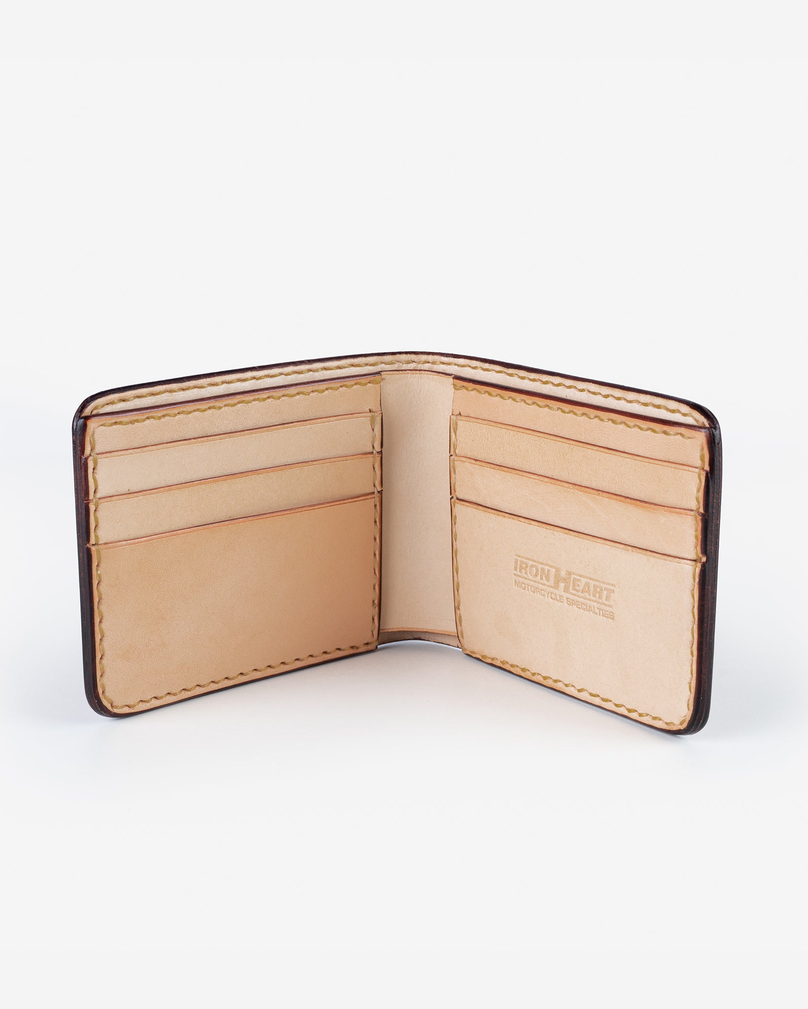 IHG-071-NAT Slimline Small Shell Cordovan Wallet - Natural - 4
