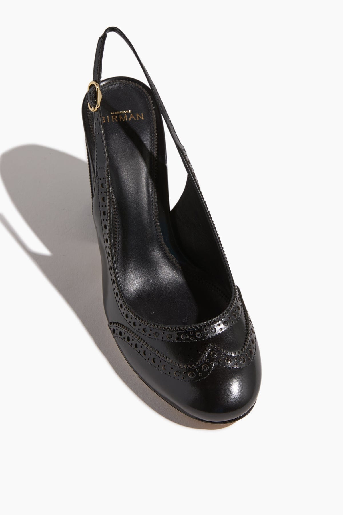 Slingback Brogue Pump 85 in Black - 4