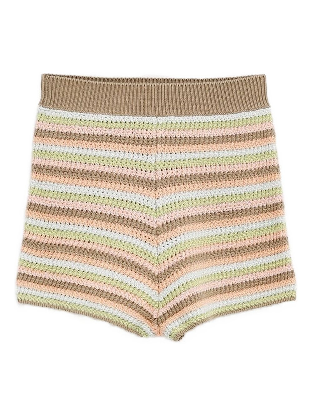 crochet-knit shorts - 2