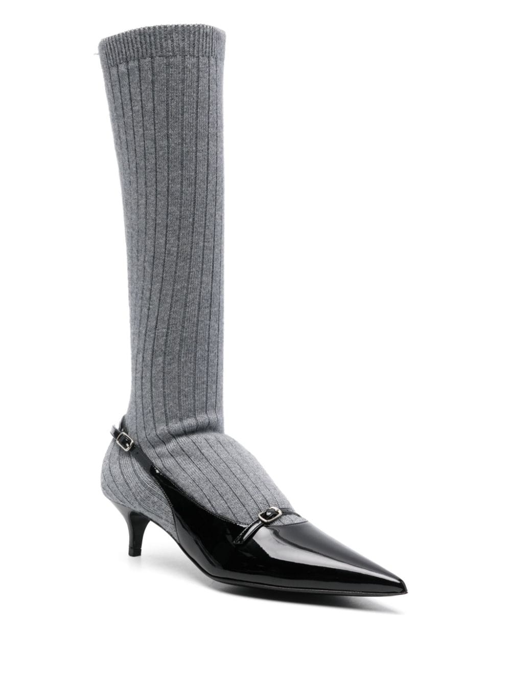 50mm knitted boots - 2