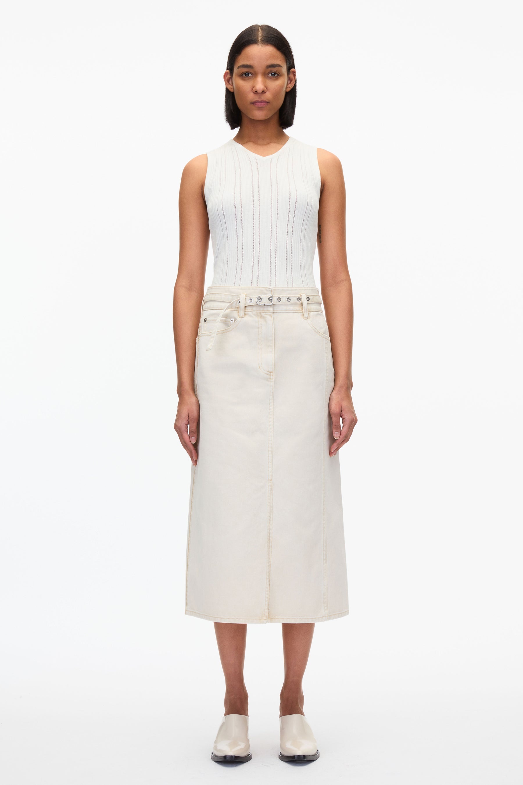 Denim A-Line Skirt - 2