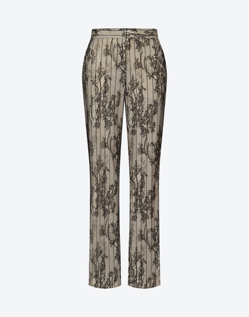 LACE STRIPED TROUSERS 1