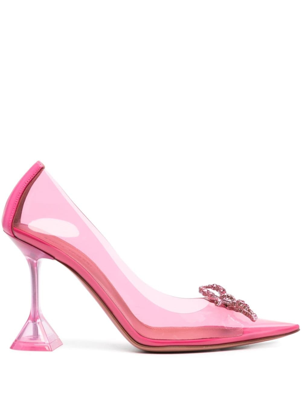 Rosie 100mm transparent pumps - 1