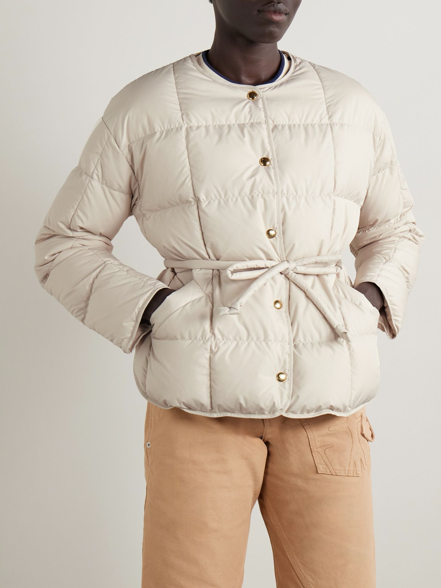 Caramagne quilted shell down jacket Off-white - 3