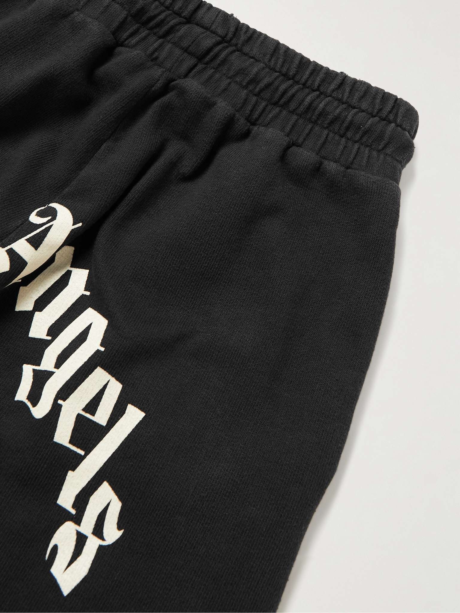 Tapered Printed Distressed Cotton-Jersey Sweatpants - 3