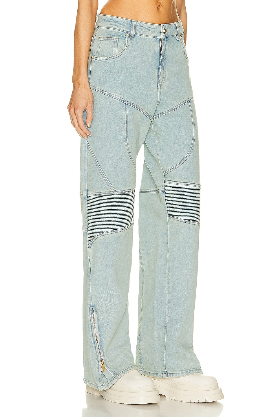 Wide Leg Biker Jean - 2