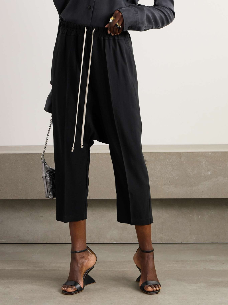 Cropped crepe straight-leg pants 3