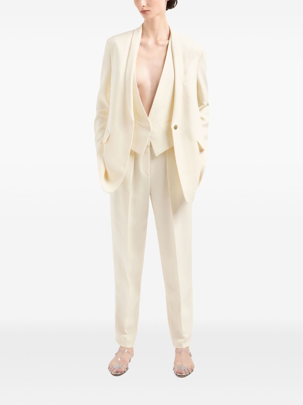 shawl lapel blazer - 2