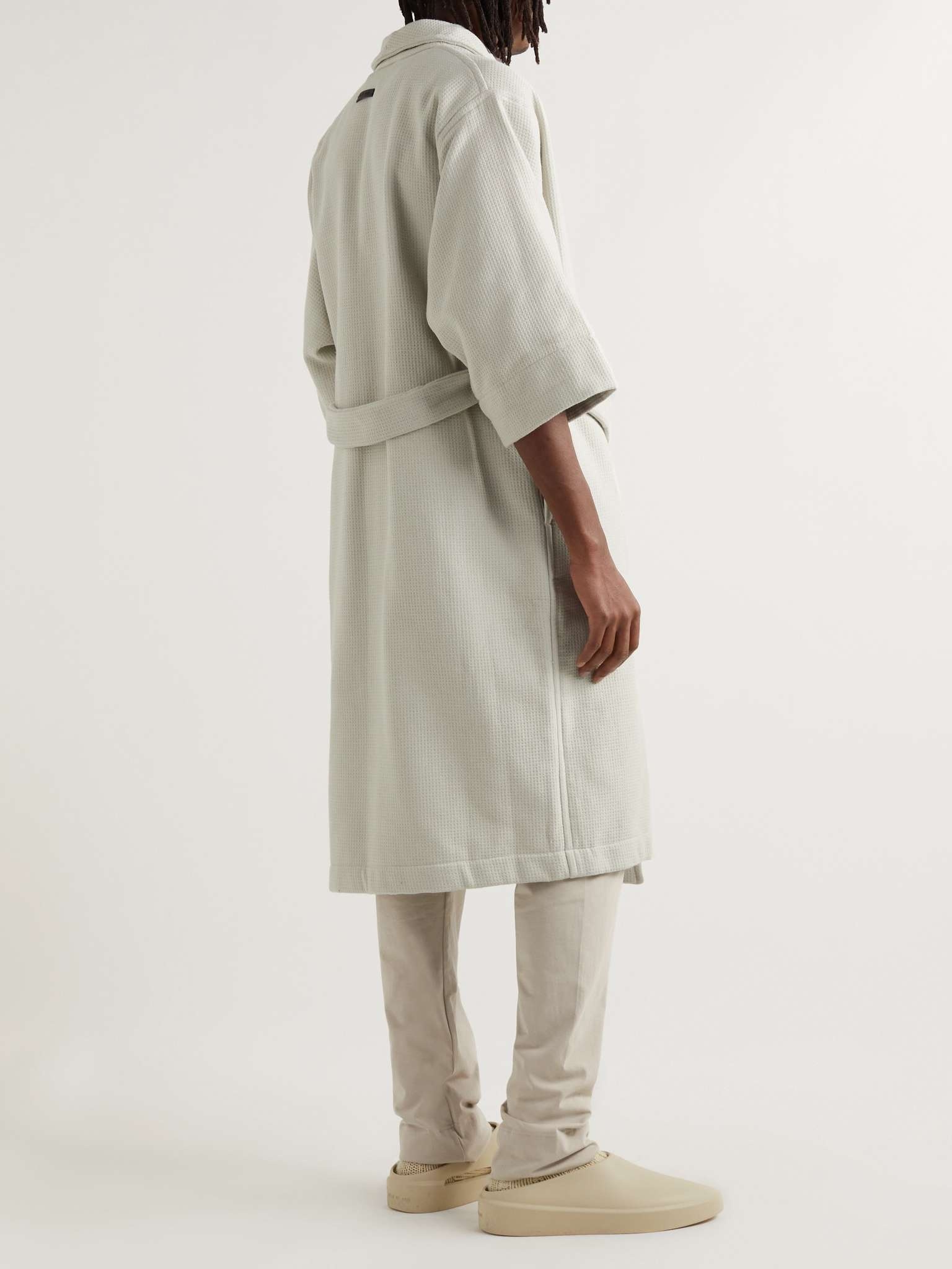 Waffle-Knit Cotton Robe - 3