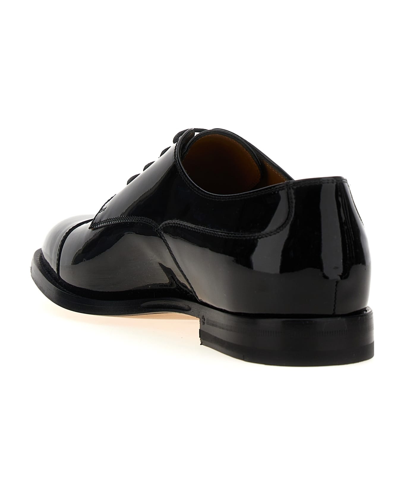 Patent Leather Lace-up Shoes - 3