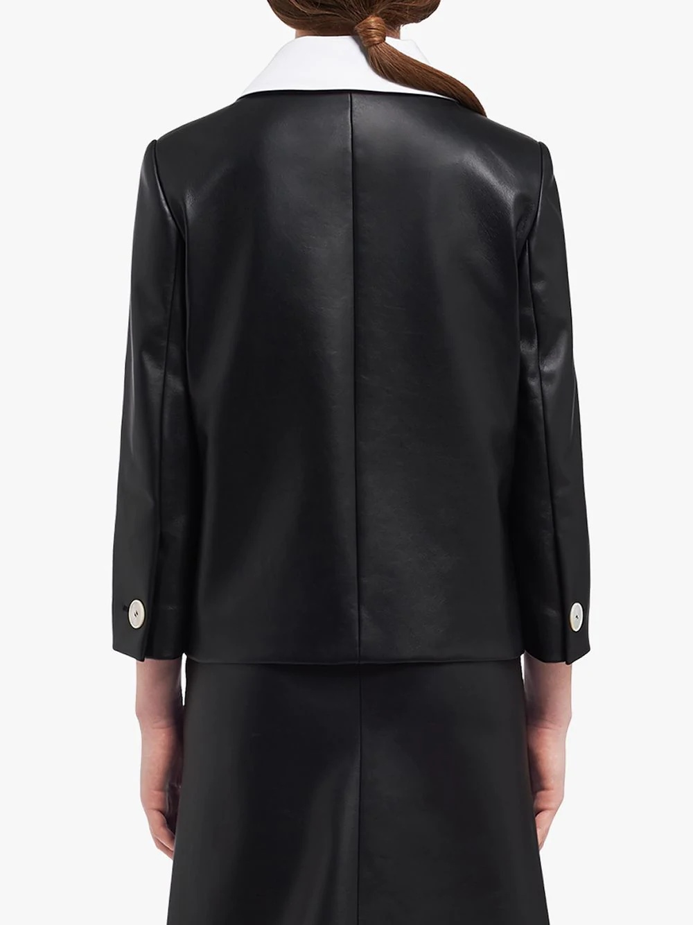 detachable contrasting collar jacket - 4