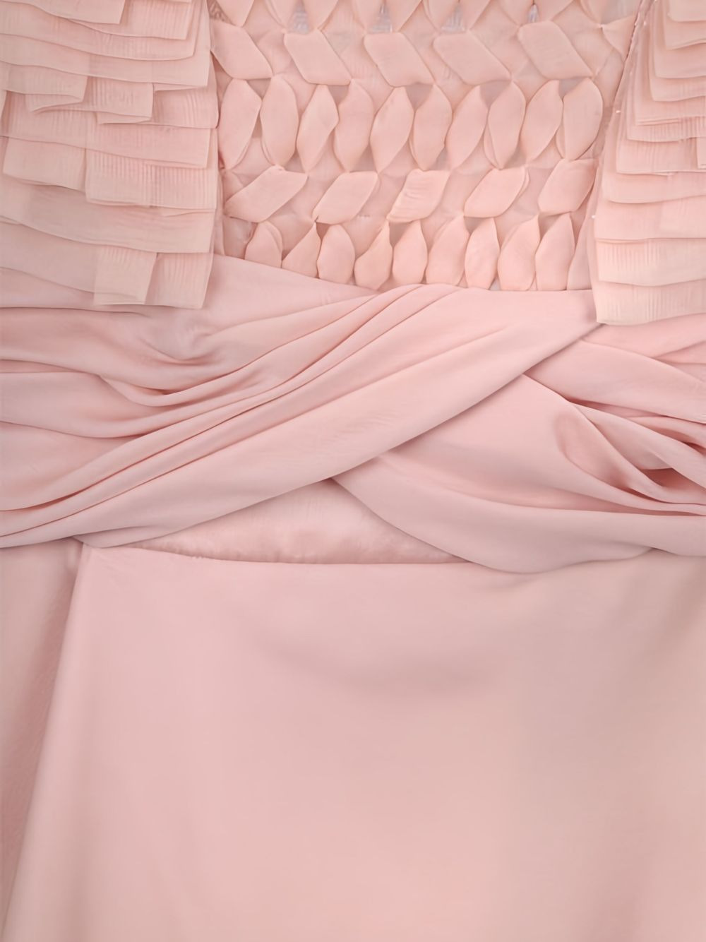 embroidered frill maxi dress - 4