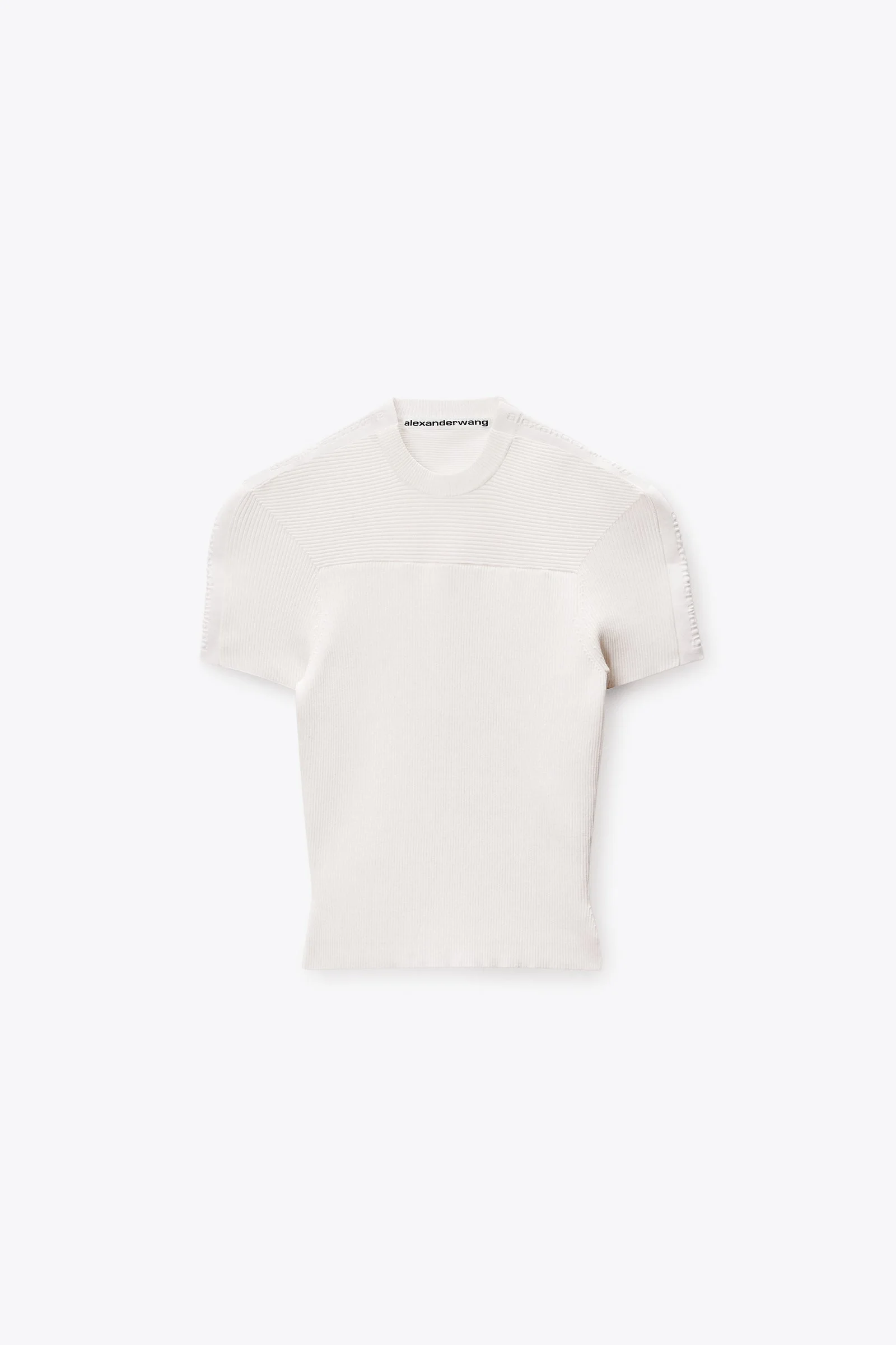 debossed logo fitted tee - 1