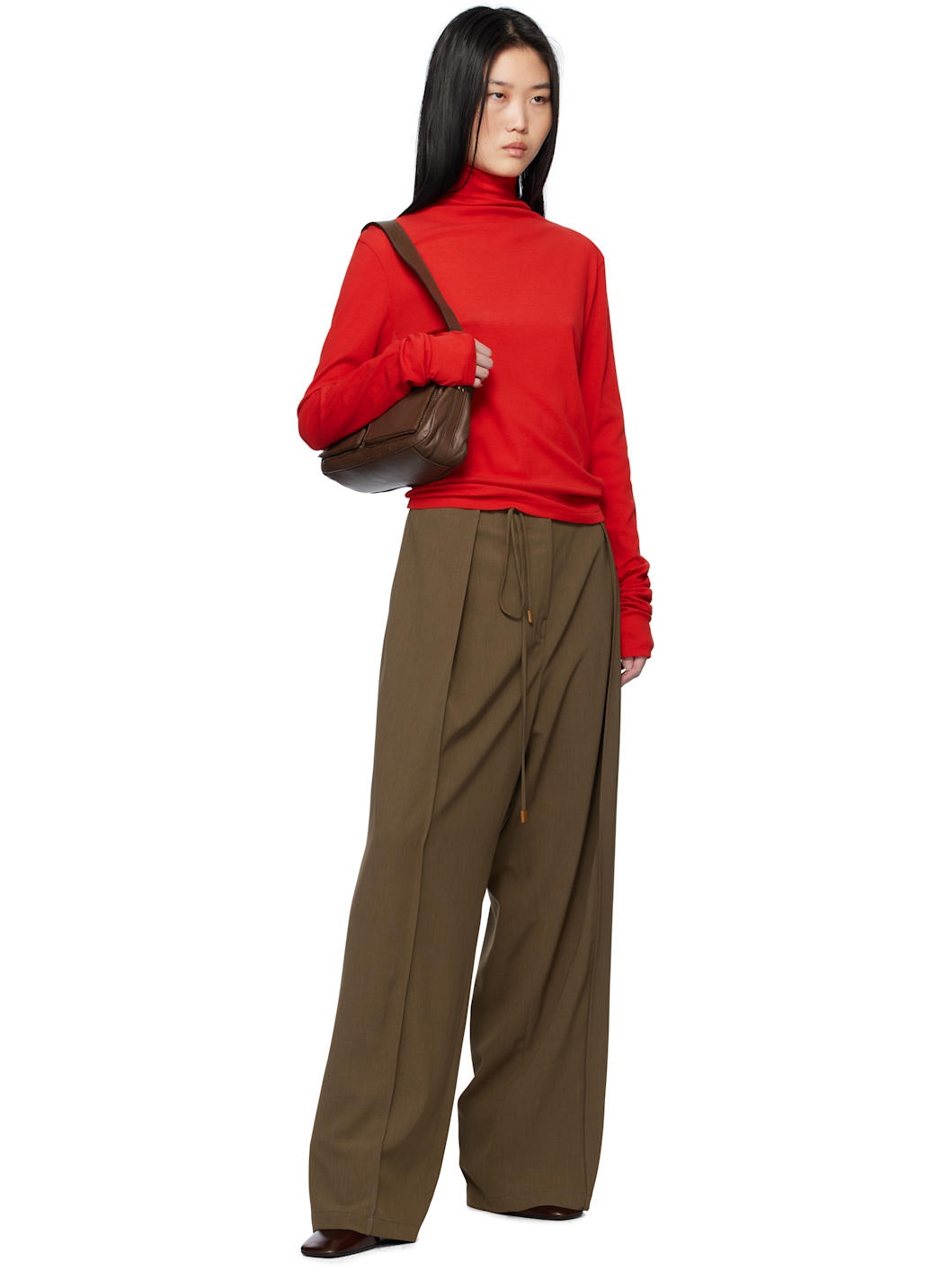 Red Sheer Turtleneck - 5
