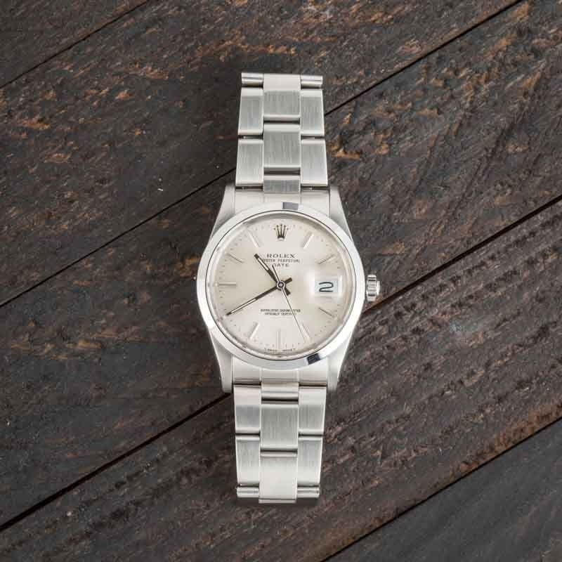 Rolex Date 15000 Stainless Steel Oyster - 6