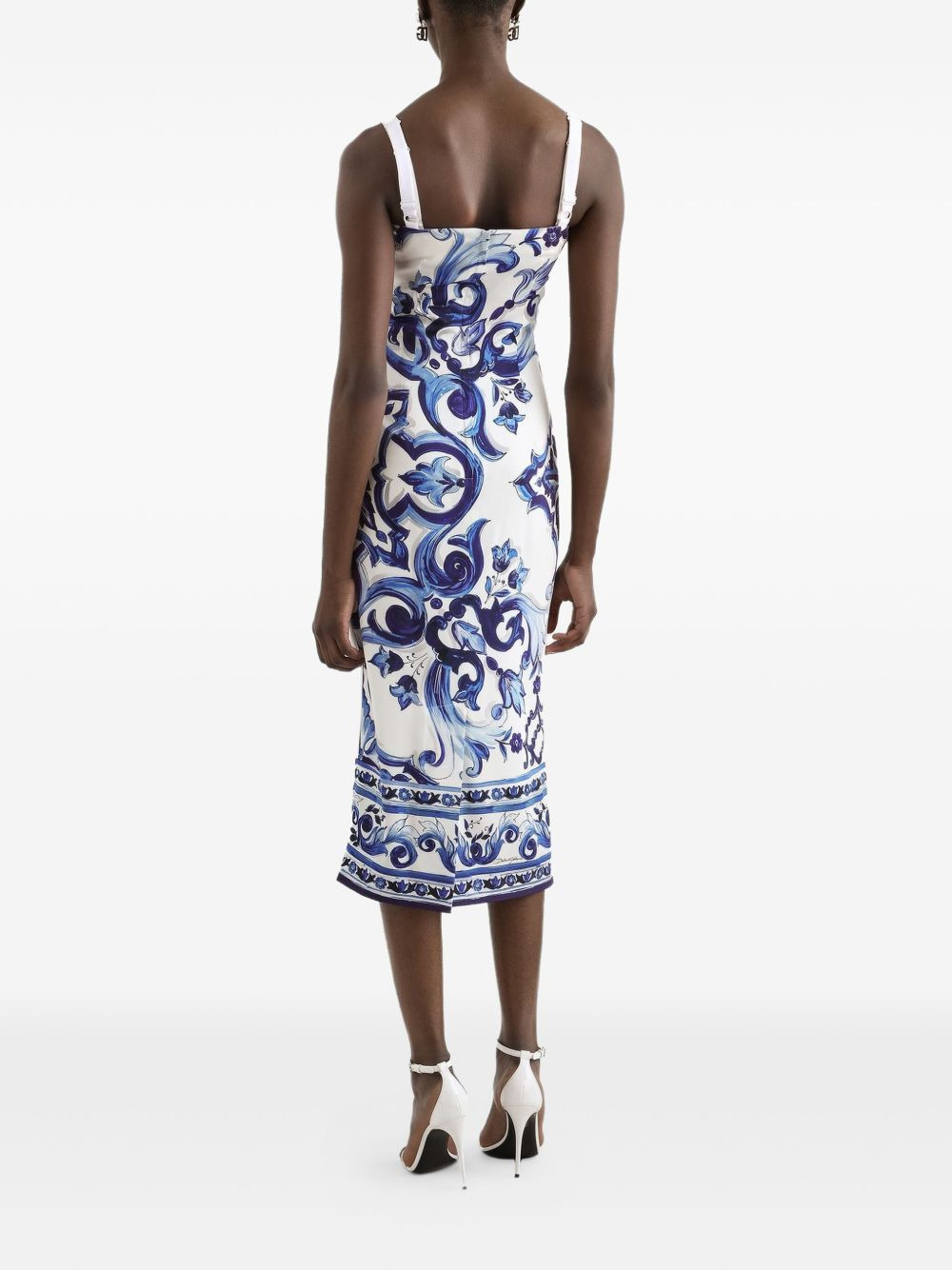 Majolica-print midi dress - 3
