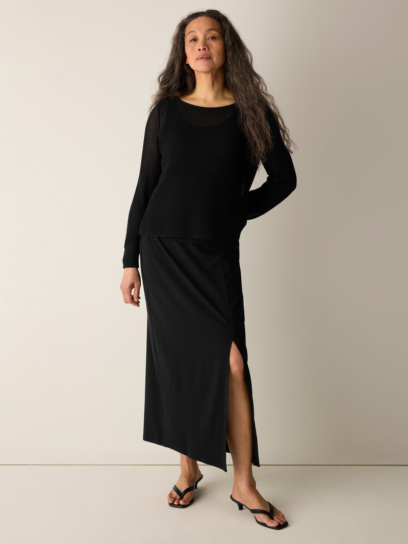 EILEEN FISHER Stretch Jersey Knit Straight Skirt outlook