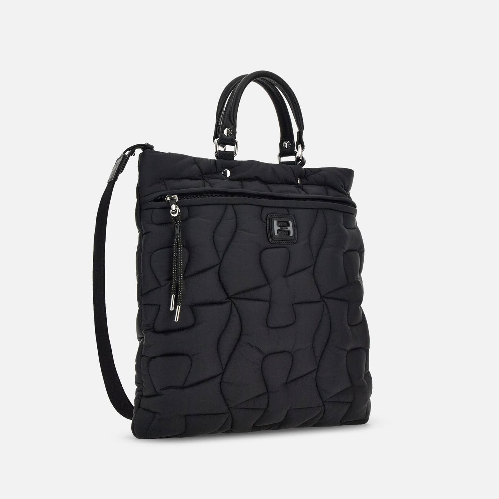 Quilted Shopping Bag Black - 3