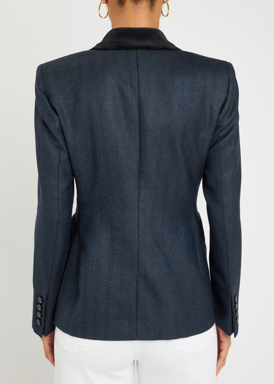 Blaze Milano Charmer Herringbone Wool Blazer - 3