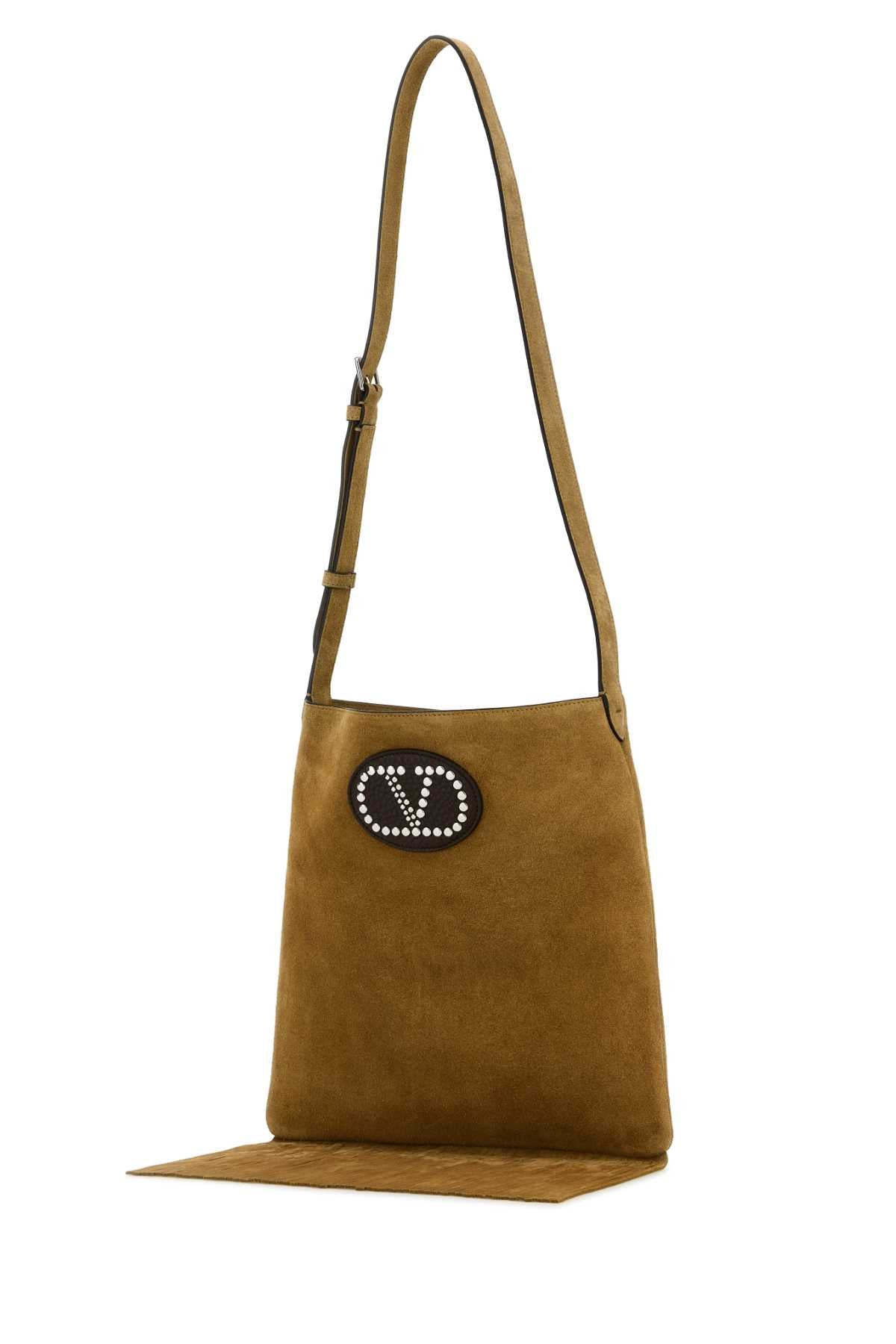 Valentino Garavani Women Beige Suede Nellcã´Te Crossbody Bag - 2