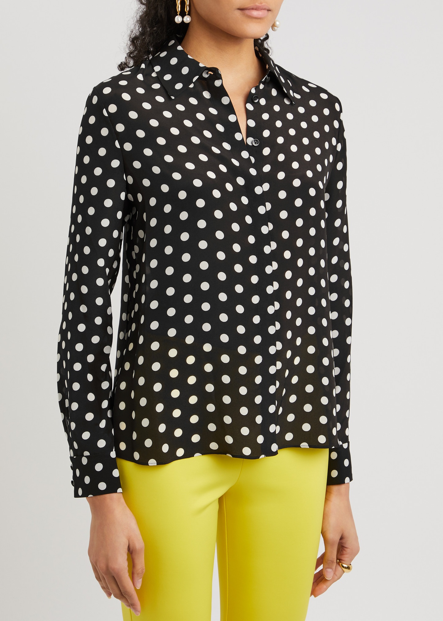 Willa polka-dot silk shirt - 2