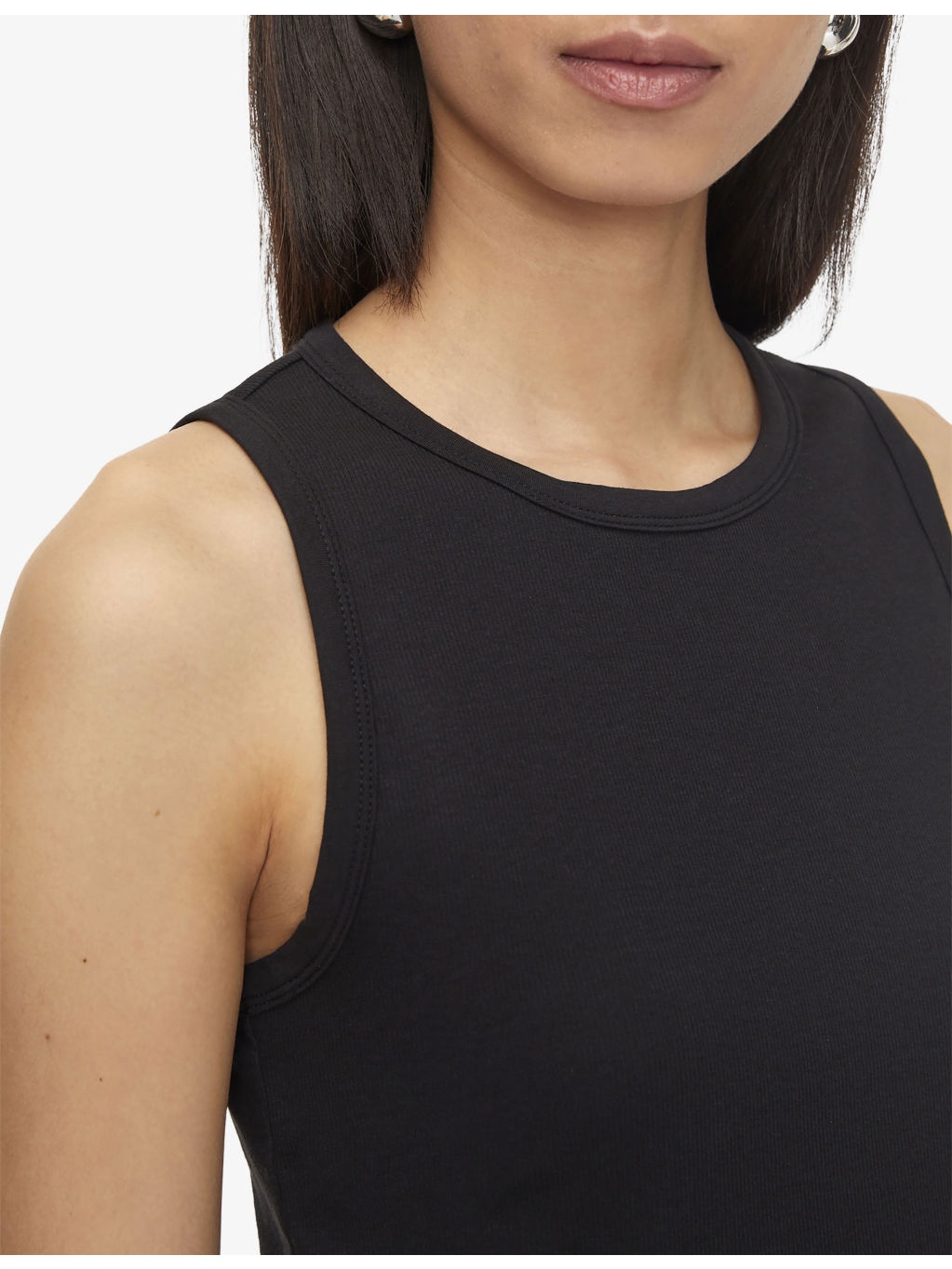 The Jersey Rib Round-Neck Stretch-Cotton Tank Top - 5