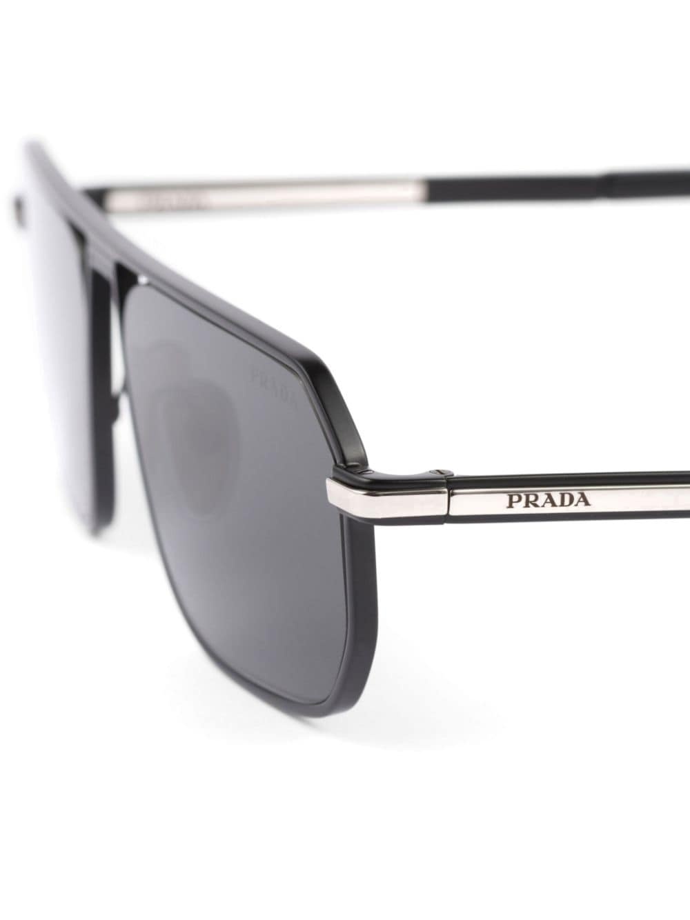logo-plaque rectangle-frame sunglasses - 4