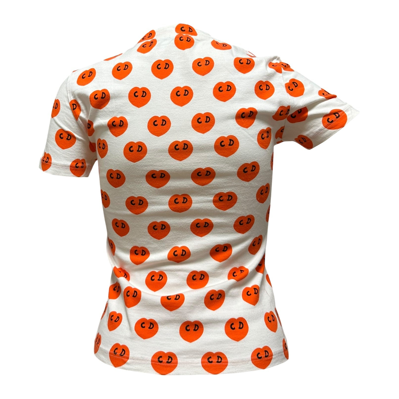 CHRISTIAN DIOR Spring Summer 2002 CD Logo Heart Print T-Shirt - 2