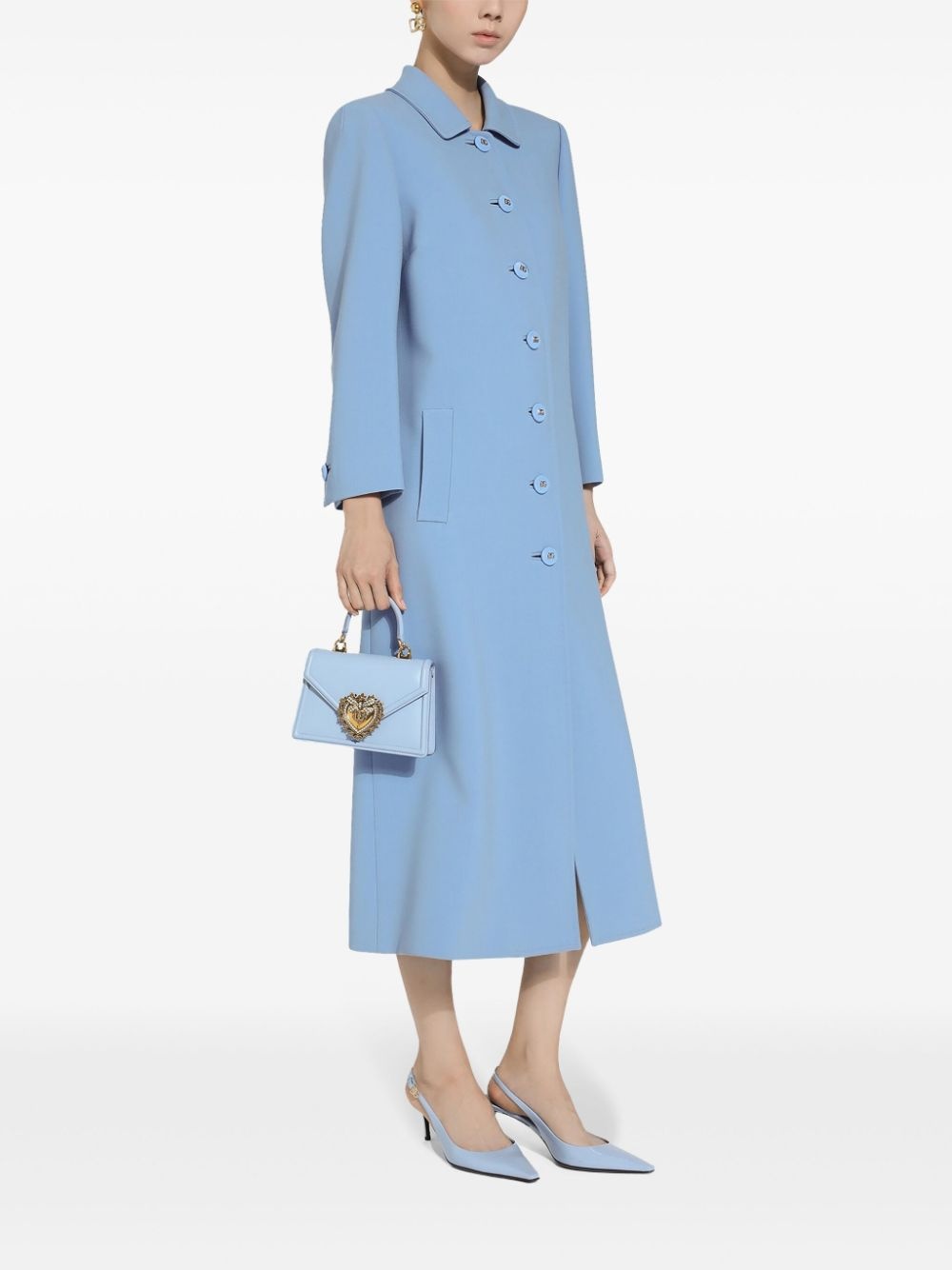 single-breasted virgin-wool coat - 3
