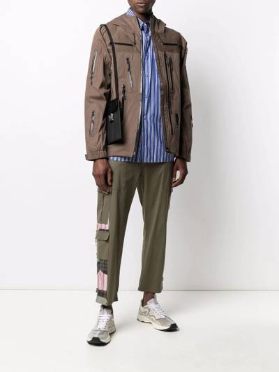 White Mountaineering striped cotton shirt outlook