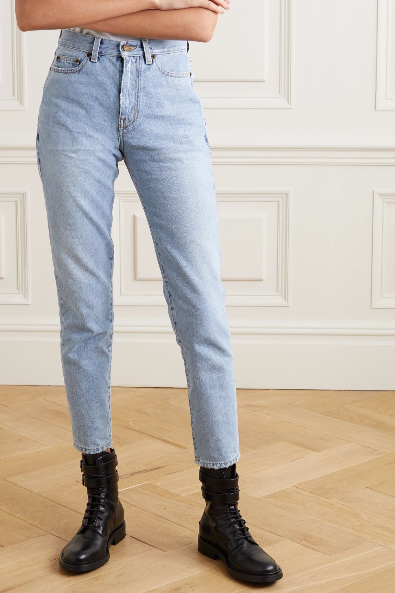 High-rise straight-leg jeans - 3