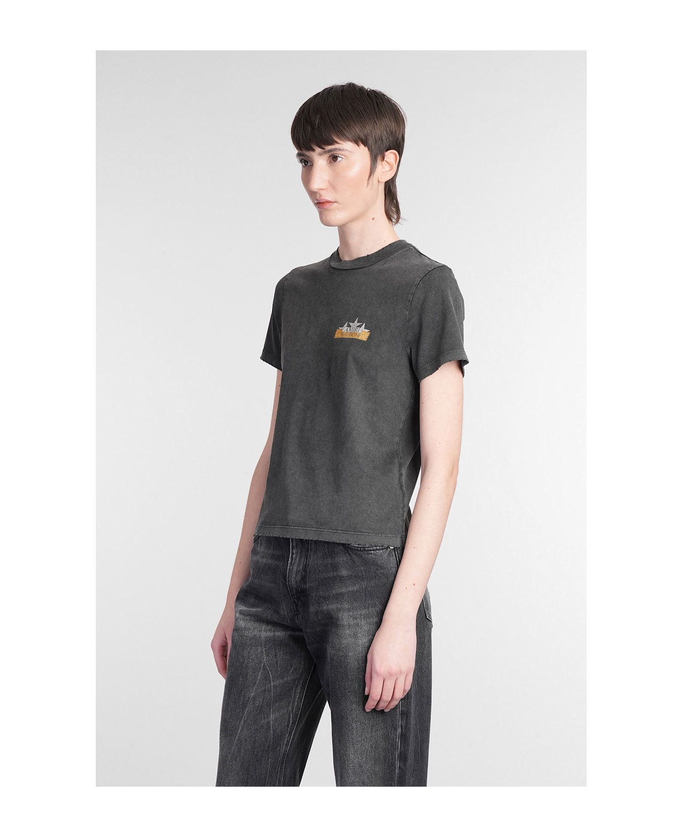 T-shirt In Black Cotton - 4